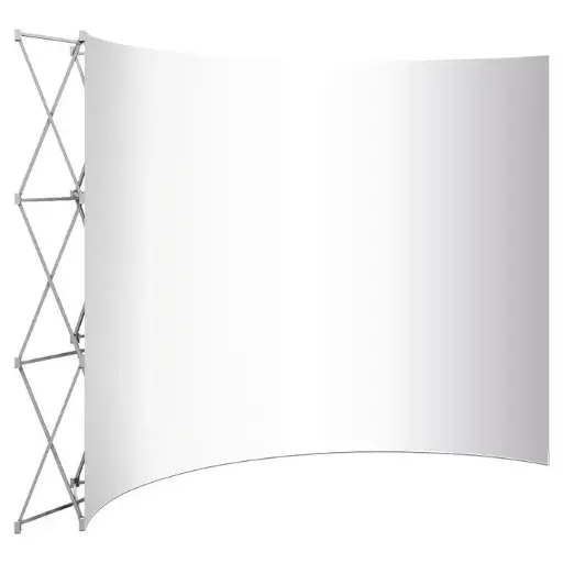 Curved Banner Wall [2.25M X 2.25M]